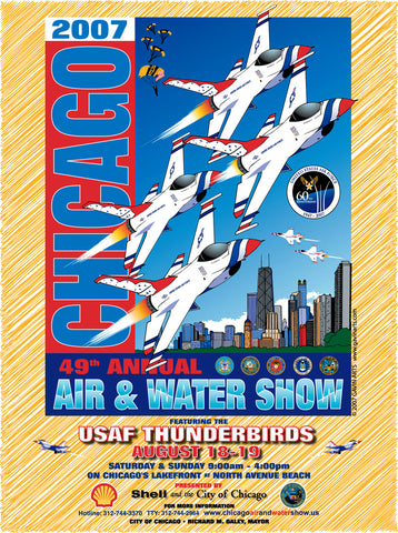 Chicago Air & Water Show 2007 Poster