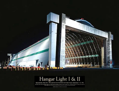 MCAS Tustin Lit Blimp Hangars - Photo/poster