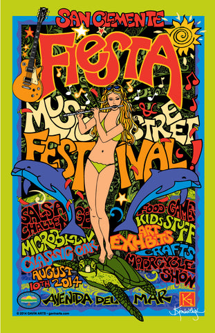 San Clemente Fiesta Music Festival Poster 2014