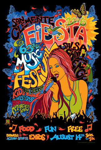 San Clemente Fiesta Music Festival Poster 2016