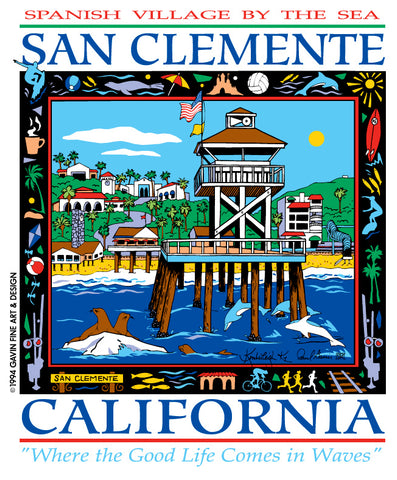 San Clemente: "Spanish Village by the Sea" T-shirts
