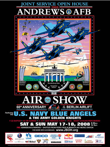 Andrews AFB Department of Defense Joint Service Open House 2008 Poster