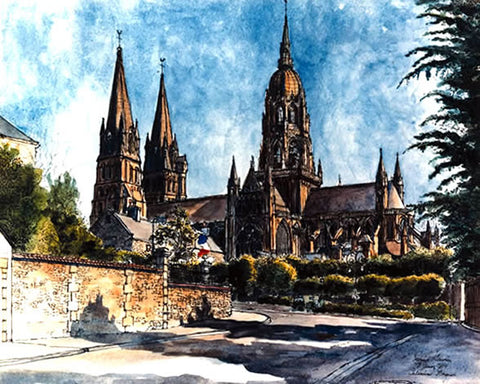 D-Day 40th Anniversary 1984 The Cathedral of Bayeux
