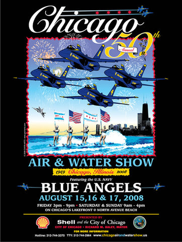 Chicago Air & Water Show 2008 Poster