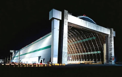 Tom West's Photograph of LTA Blimp Hangars at MCAS Tustin Note Cards