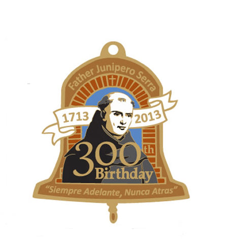 Father Serra's 300th Birthday Charm