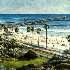 Vista Romantica: San Clemente Pier Note Cards
