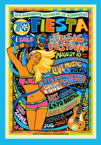 San Clemente Fiesta Music Festival Poster 2025
