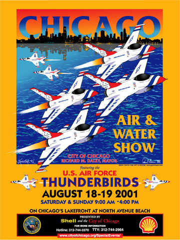 Chicago Air & Water Show 2001 Poster