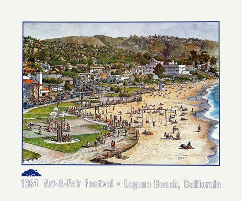 Main Beach Laguna Poster