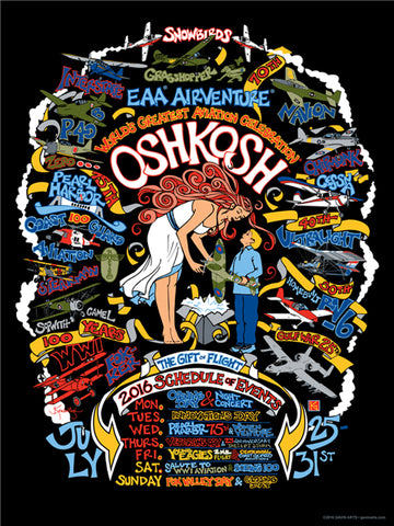 2016 “Retro” Oshkosh AirVenture T-shirt