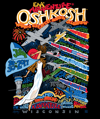 2017 “Retro” Oshkosh AirVenture T-shirt