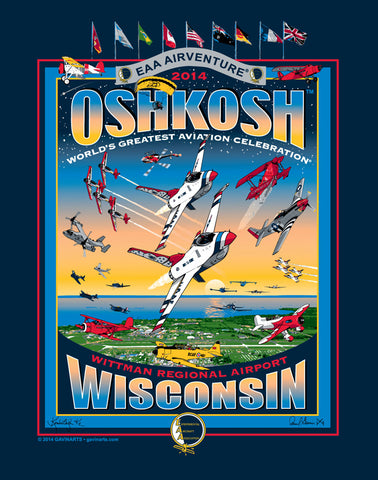 2014 Main Event Oshkosh AirVenture Design T-shirt