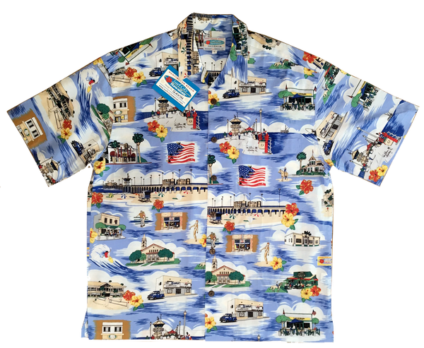 surf And Ocean Waves Vintage Hawaiian Shirt