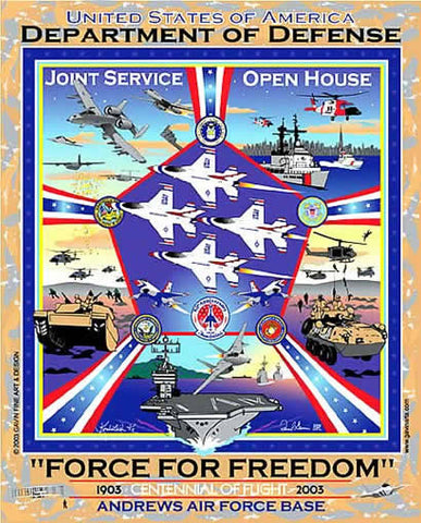 Andrews AFB Department of Defense Joint Service Open House 2003 Poster