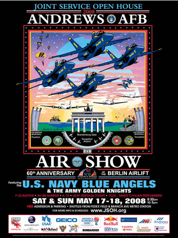 Andrews AFB Department of Defense Joint Service Open House 2008 Poster