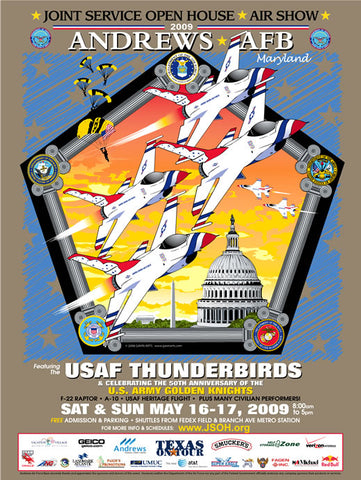 Andrews AFB Department of Defense Joint Service Open House 2009 Poster