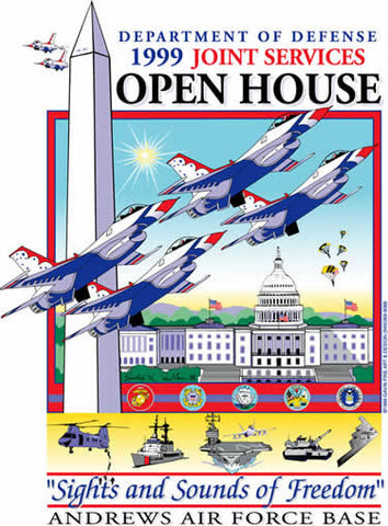 Andrews AFB Department of Defense Joint Service Open House 1999 Poster