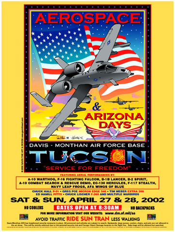 Davis-Monthan AFB Aerospace & Arizona Days 2002 Poster
