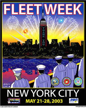 Fleet Week New York City 2003 Poster
