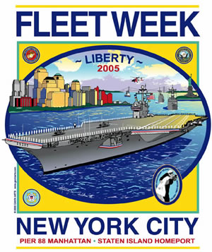 Fleet Week New York City 2005 Poster