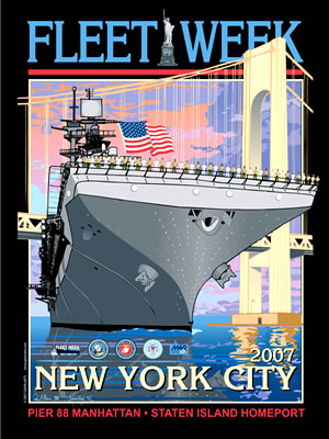 Fleet Week New York City 2007 Poster
