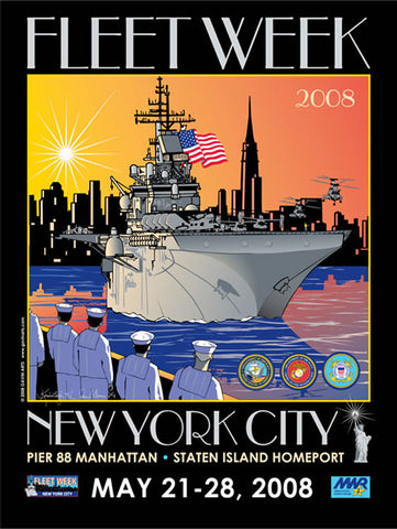 Fleet Week New York City 2008 Poster