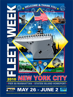 Fleet Week New York City 2010 Poster