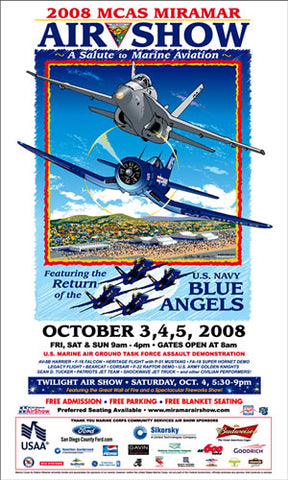 MCAS Miramar 2008 Air Show Poster