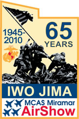 MCAS Miramar Air Show 2010 Pin Iwo Jima 65 Years