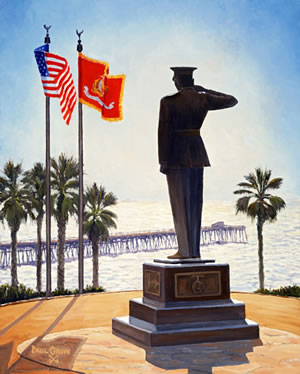 Semper Fidelis Reflections: The Marine Monument at San Clemente Note Cards - Holiday Edition