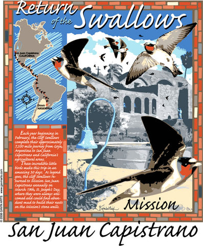 San Juan Capistrano Swallows Day 2008 Poster